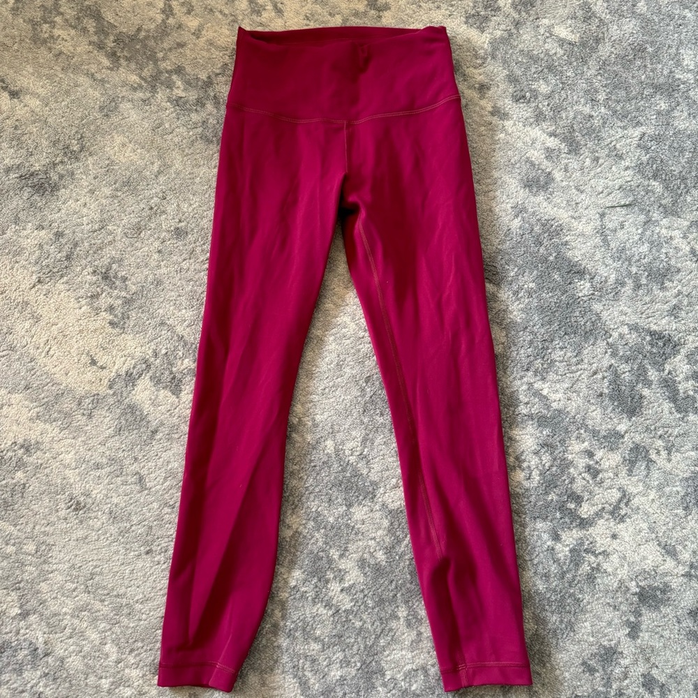 Lululemon Pink Fuchsia, Magenta Drawstring Leggings